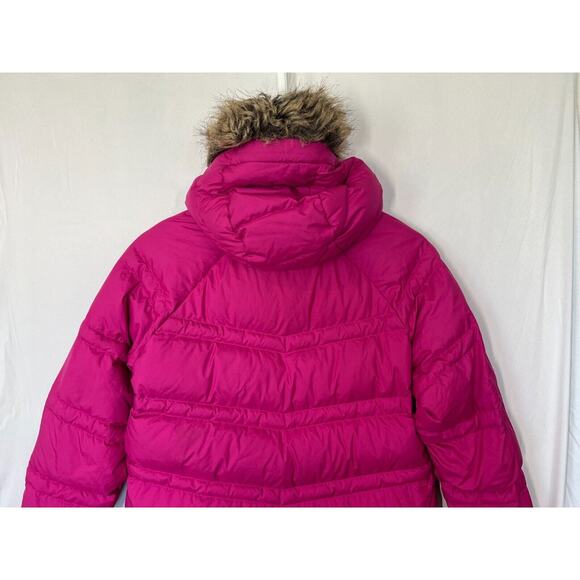 Marmot Montreaux 2.0 Coat Girls Size XL 700 Fill Duck Down Faux Fur Magenta Pink - Picture 5 of 11